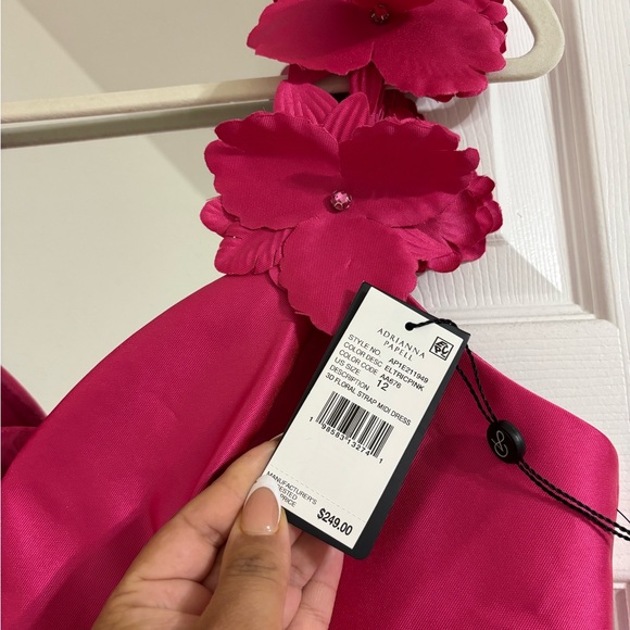 Adrianna Papell Fuchsia Midi Dress - Picture 4 of 5